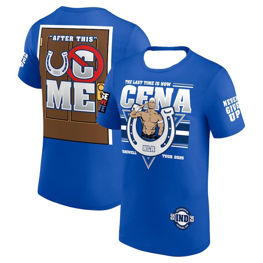 Men's black John Cena farewell tour Indianapolis men's T-shirt summer short sleeved T-shirt new children's men's top