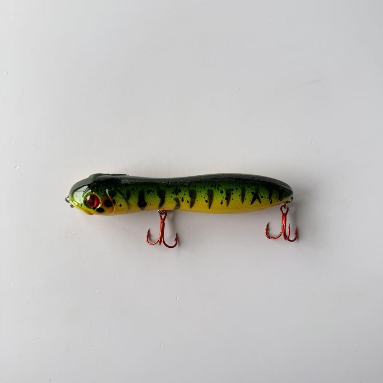 Large brand replica, popular, 1pcs, floating water snakehead pencil lure lure, water surface series word dog pout mouth catfish bait, suitable for freshwater and seawater fishing accessories, fishing gear and supplies
