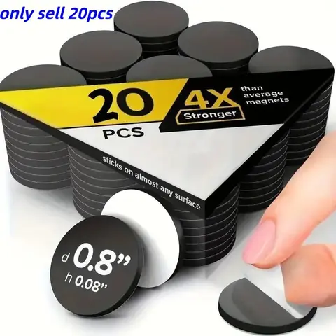 Magnetic Point Sticker, Magnetic Stickers, 20pcs Flexible Magnetic Point Sticker, Strong Adhesive Magnetic Tape for Photo, Craft and Office Use, Photo Magnets, Magnetic Item