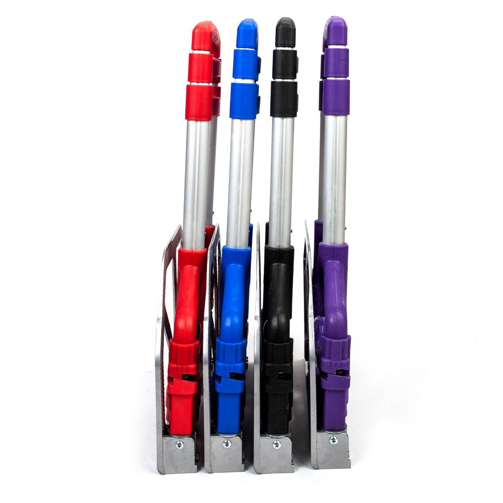 Folding Hand Truck and Dolly 165-lbs Lightweight Portable Luggage Cart for School Travel Office Moving (Purple)