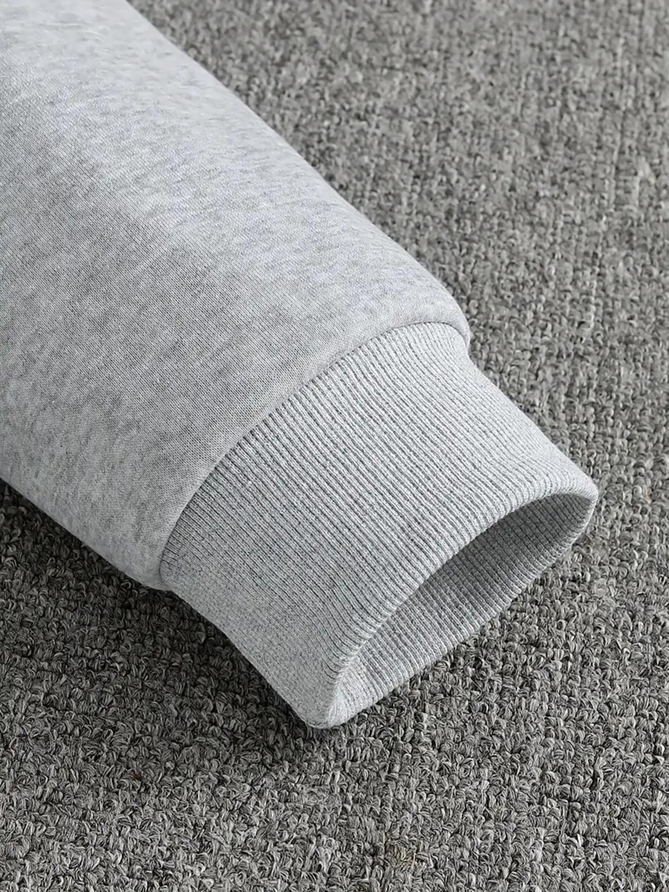 Men's Fall Winter Trendy Hoodie, Geometric Stwd Letter Print Front Back, Casual Fitted Hooded Sweatshirt, Street Style Men's Clothing