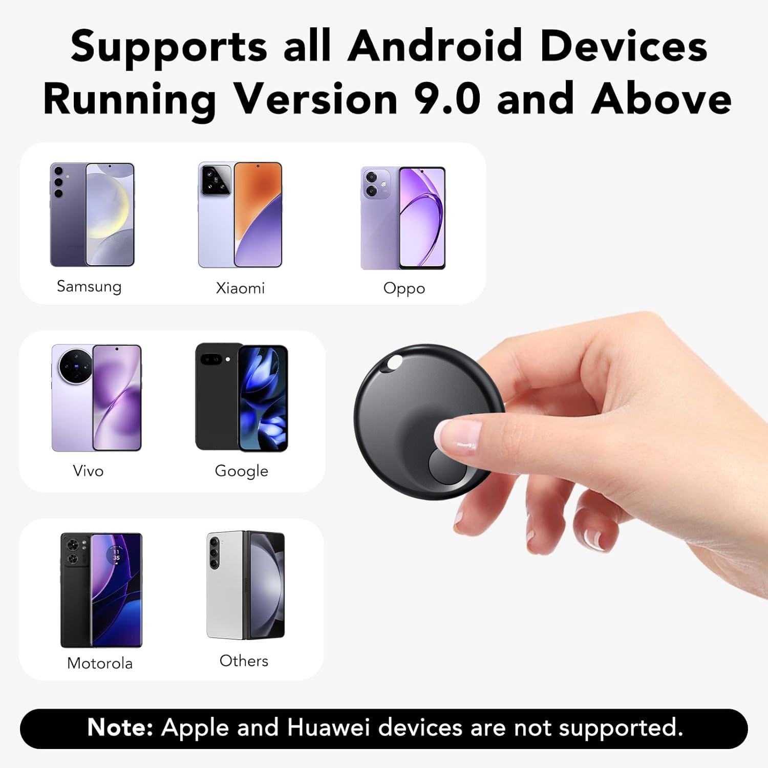 Google GPS Tracker for Android Smartphones, Bluetooth-compatible Tracking Device, Supports Google Find HUB APP, Key Wallet Luggage Pet Finder