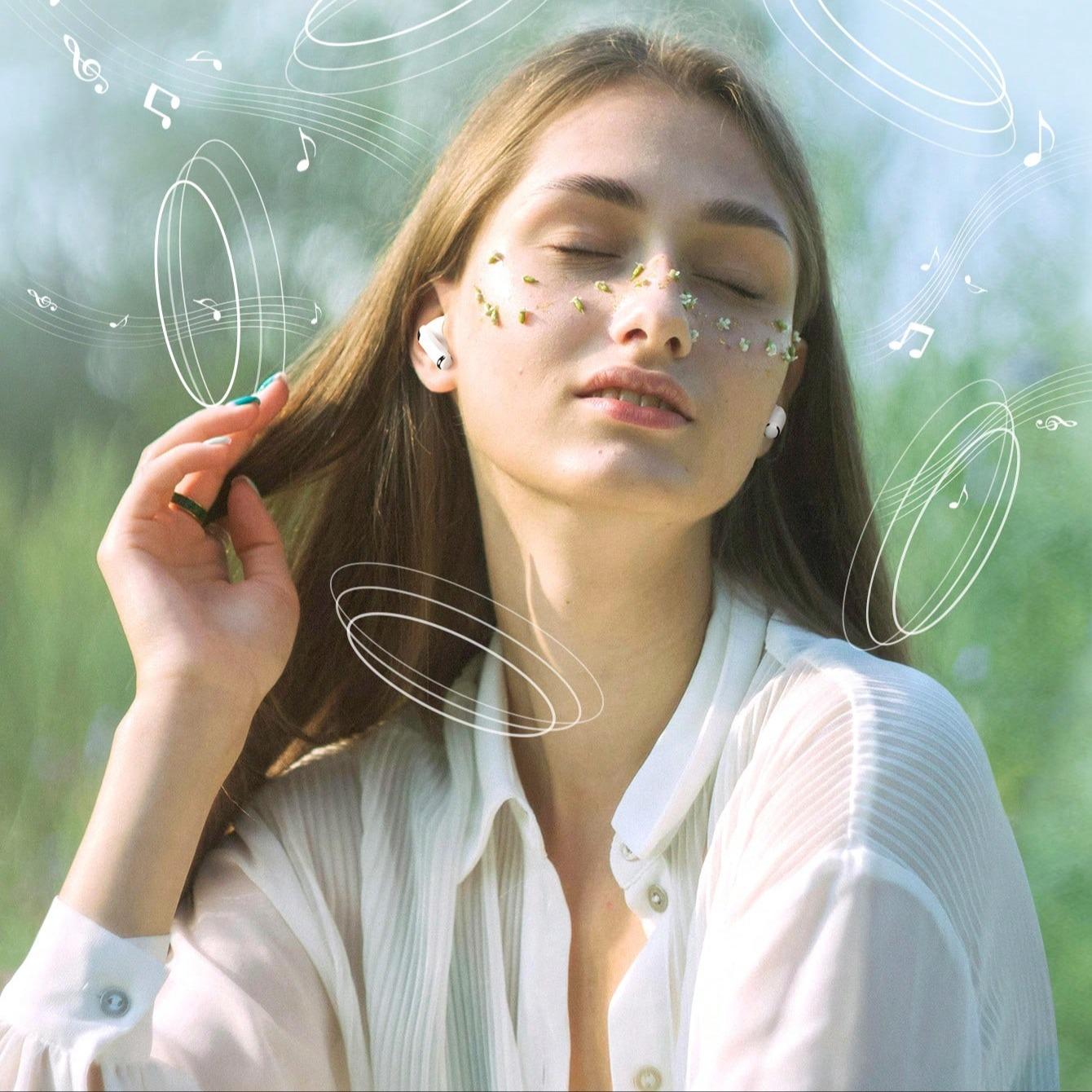 Wireless Earbuds Mini Stereo In-Ear Headphones, Type-C Charging Case, Compatible with iPhone & Android, Ideal for Gaming & Sports