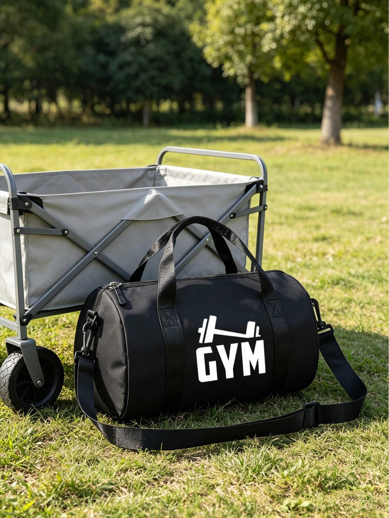 Fitness Print Travel Gym Bag Workout Sport Bags Large lightweight tote with reinforced handles, holds sports gear, shoes & towels. Perfect for yoga, workouts, sports and weekend trips, great Father's Day & graduation gift. Multifunctional Sports Bag