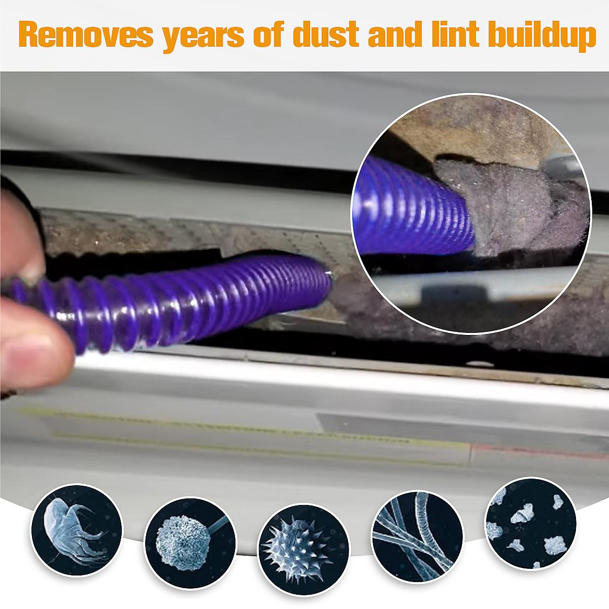 Drying Machine Vent Cleaner Kit Vacuum Hose Attachment for Dyson V15 V11 V10 V8 V7, Cotton Wool Remover, Essential Cleaning Tool