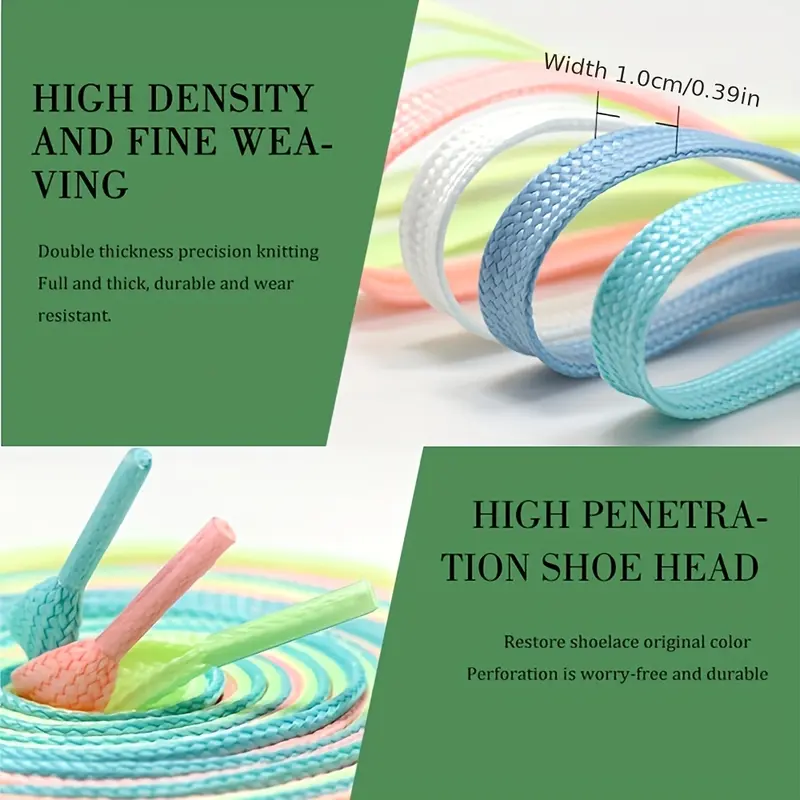 6 Pairs Random Color Glow Reflective No-Tie Shoelaces for Sneakers - Mixed Neon Hues, Lightweight, Durable, All-Season Street Sports Accessory, Shoelace, 6 Pairs Of Shoelaces In Random Colors