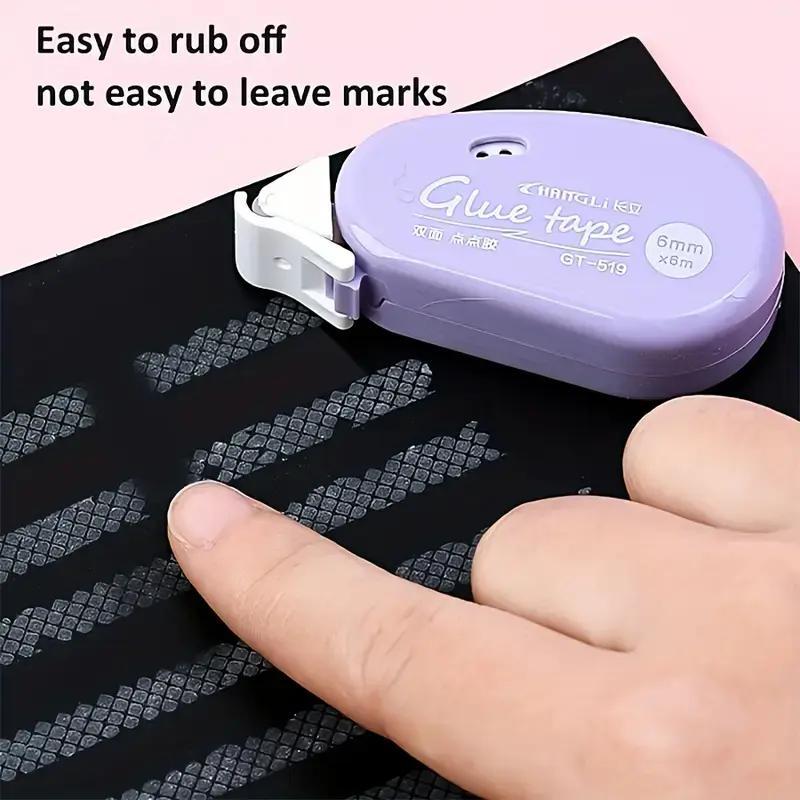 Double-Sided Tape Roll, Strong Adhesive, Easy Peel-Off, Acid-Free, No Lignin, Ideal for DIY Scrapbooks, Craft Projects, School Supplies