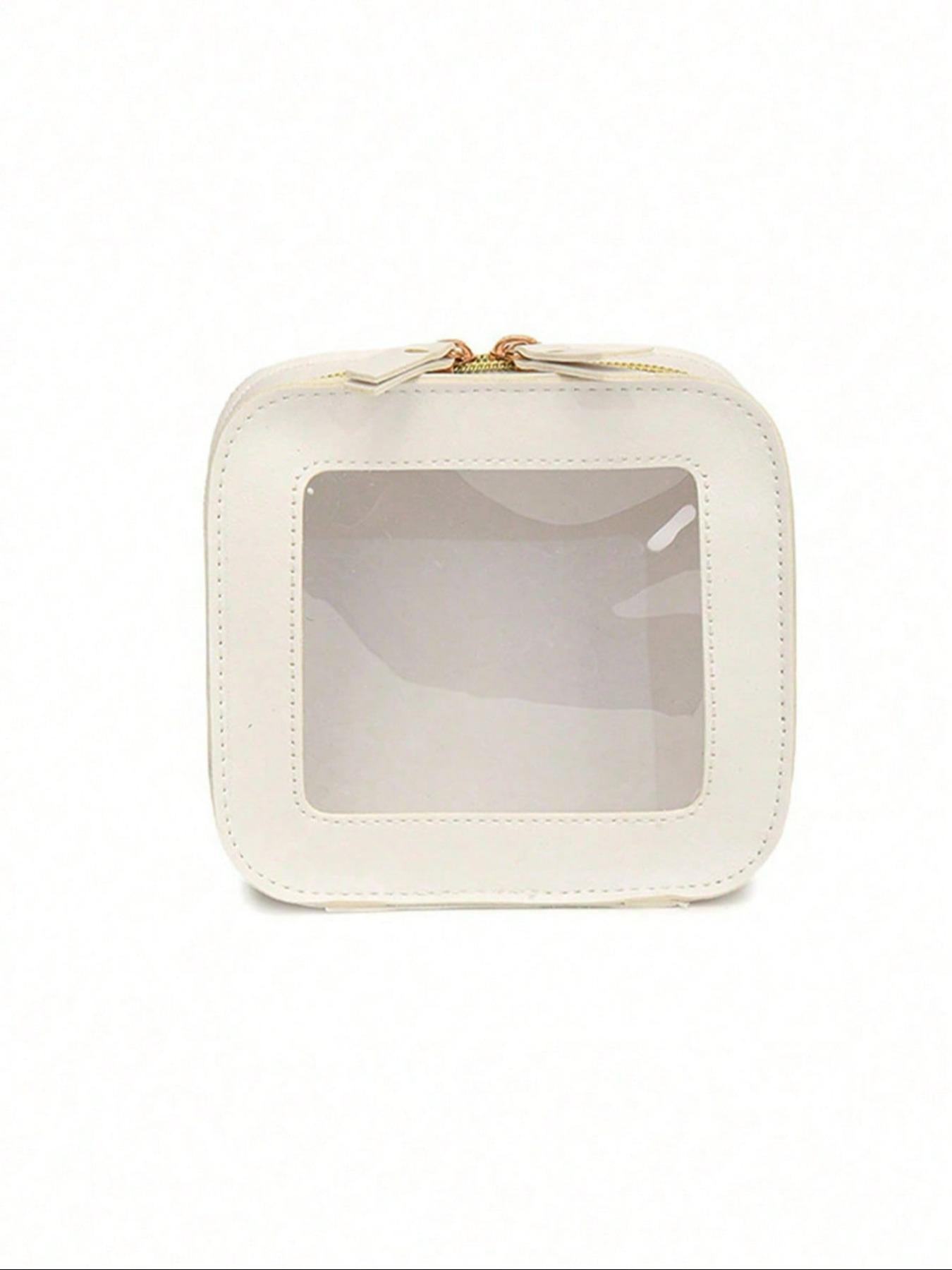 Transparent Mini Makeup Bag, Wallet Style, Waterproof Zipper Pouch, Travel Essential, Student Daily Use, Perfect Gift for Friends, Makeup Organizer Pouch