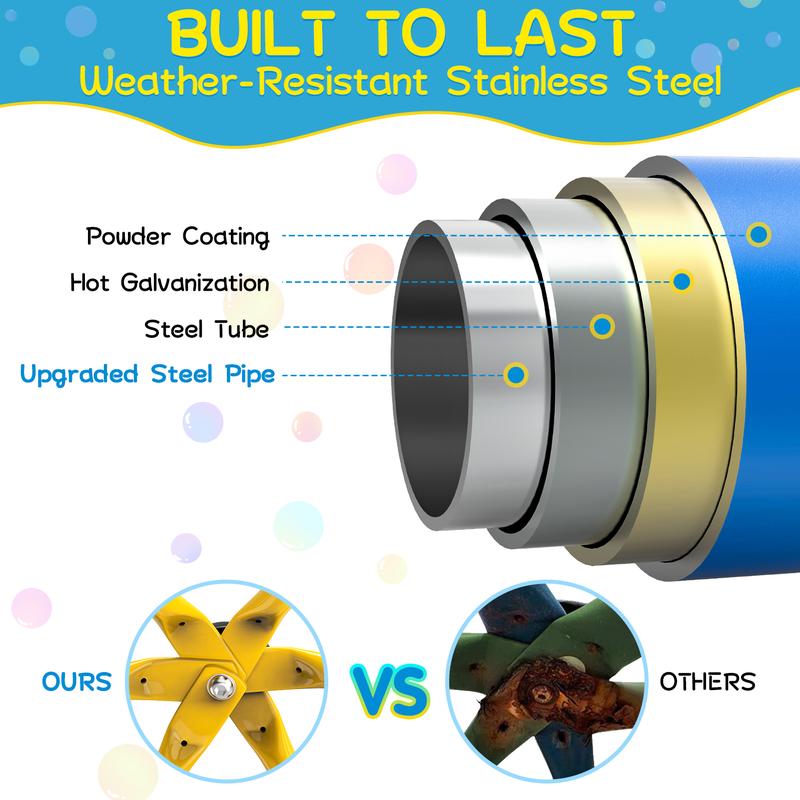 Aowos Climbing Dome, Climb Set for Kids, Jungle Gym for Kids 3-10 Year Outdoor Play Center, 6/10FT Geometric Dome Climber S 600/880/1000lbs, Rugged and Interesting Climbing Dome