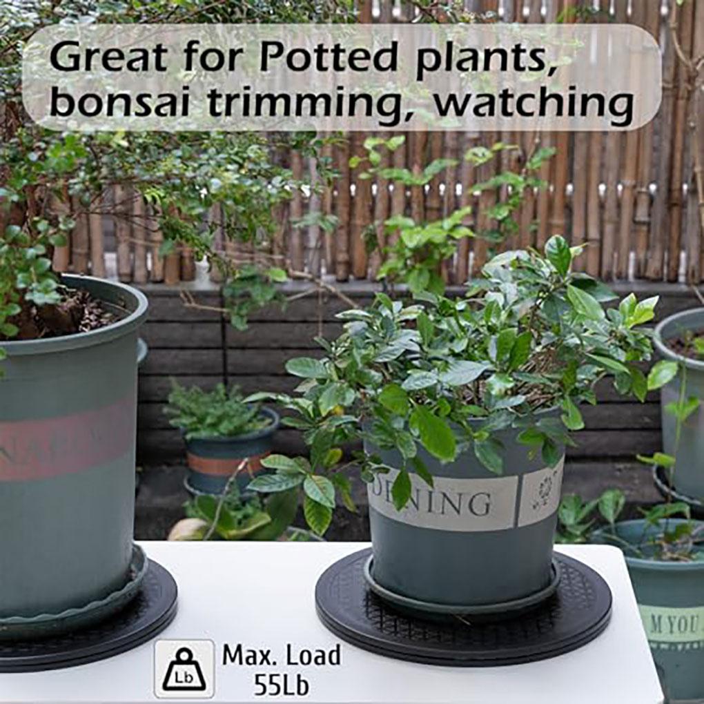 10 Inch Lazy Susan Turntable Organizer, Premium Heavy Duty Rotating Swivel Stand with Steel Ball Bearings for Model/Rotating Plants/Crafts Stand/TV/Monitor/Laptop (360˚ Rotation)