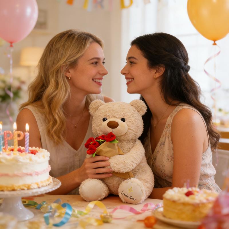 1PC Plush Cuddly Teddy Bear/Little White Sheep with Red Rose Bouquet - Soft Stuffed Animal Toy, an ideal gift for Valentine's Day, Mother's Day, anniversaries, birthdays and romantic occasions