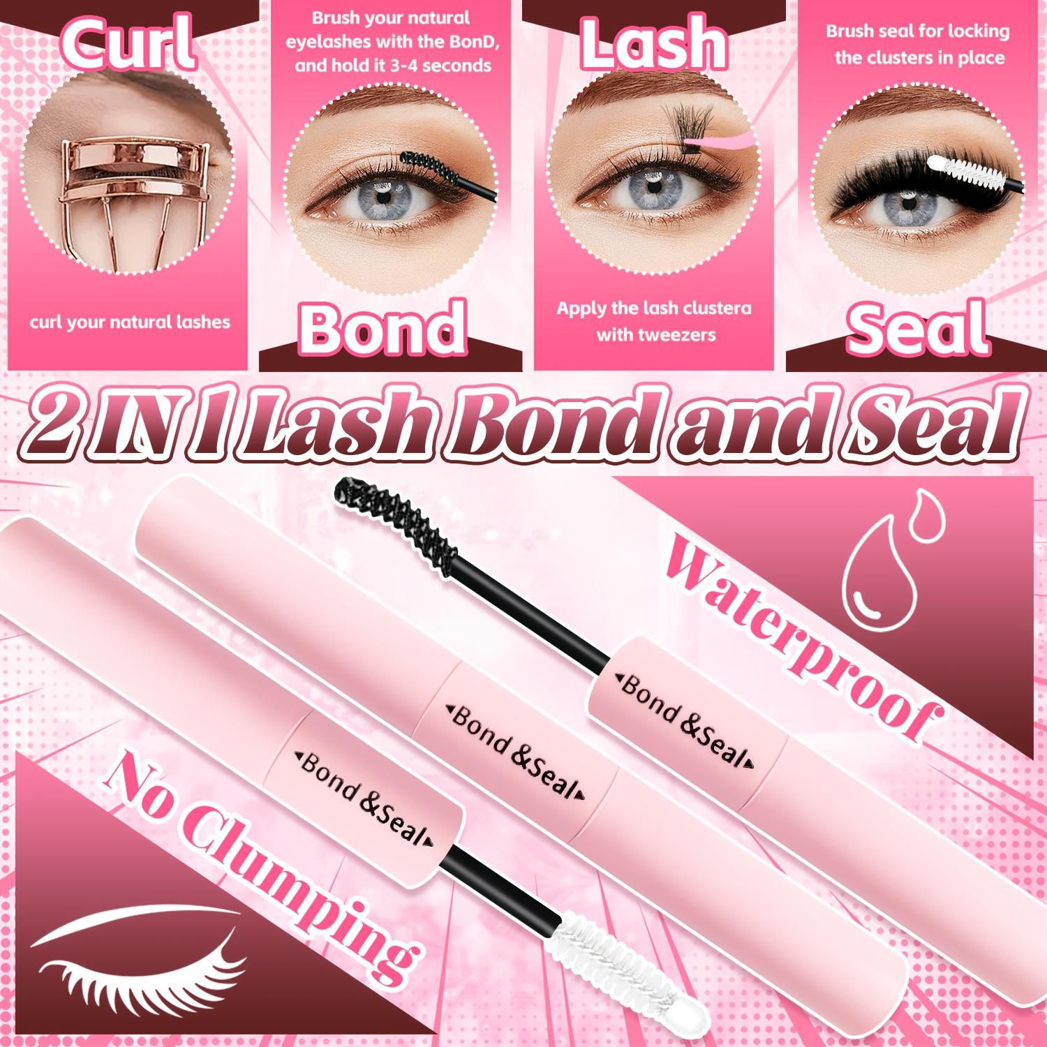 A Kit for Creating False Eyelash Extensions, Featuring a Multifunctional Eyelash Book with a Mix of 40-120D Fluffy And Dense Eyelash Clusters, Along with, a Multifunctional Tool Brush, Tweezers, And a Professional Makeup Kit to Achieve Beautiful Eye