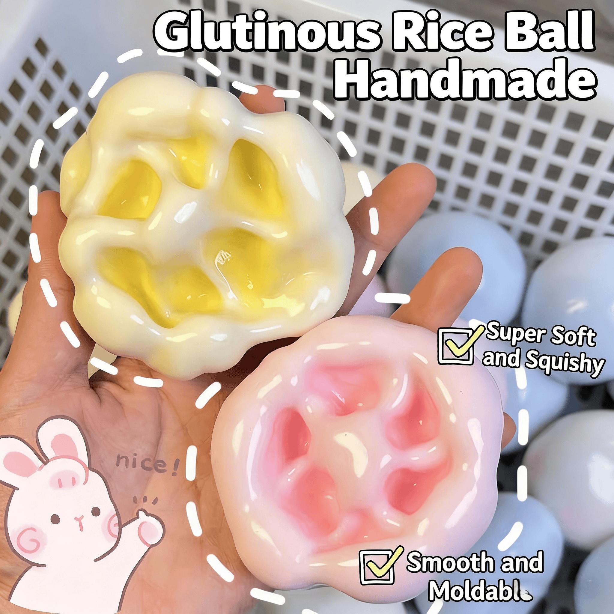 Super fun stress relief toys, snowy glutinous rice sand pinch toys, DIY shape glutinous rice squeeze stress relief toys, rice flour puree, handmade mitaba mud toys, cute glutinous rice mud squeeze toys squeeze decompression handmade balls
