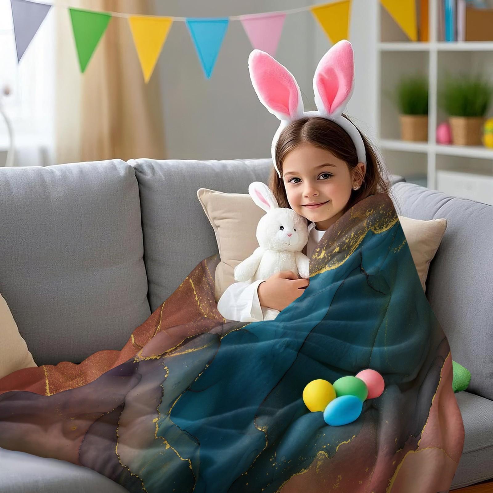 Marble Ink Print Blanket, Soft Warm Breathable Comfortable Skin-Friendly, Multiple Styles Available, Suitable for All Ages, Sofa Bed Use, Ideal Gift