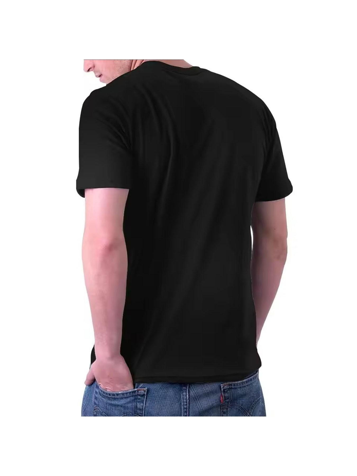 Men's Polyester Breathable Short Sleeve Game T-Shirt, 'can't Hear You I'm Gaming' Slogan, Earphone Pattern Print, Casual Street Style