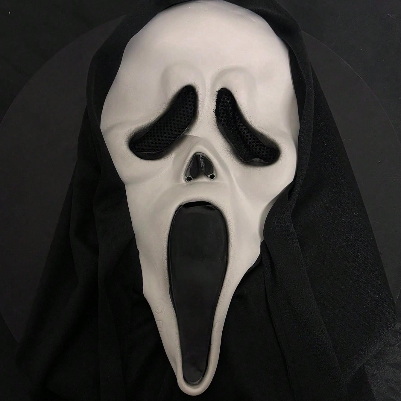 Scary Funny Screaming Face Mask, Adult Prom Props, Latex Npc Play Props, Holiday Dress-Up Props, Halloween Costume Accessory