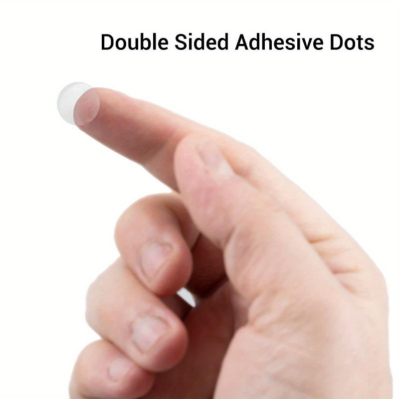 200pcs Double-sided Adhesive Tape Dots Clear 10mm/0.5” Round Stickers Acrylic No Trace Transparent Adhesive Detachable Putty Tape Glue Tape For Hanging On The Wall For Decoration