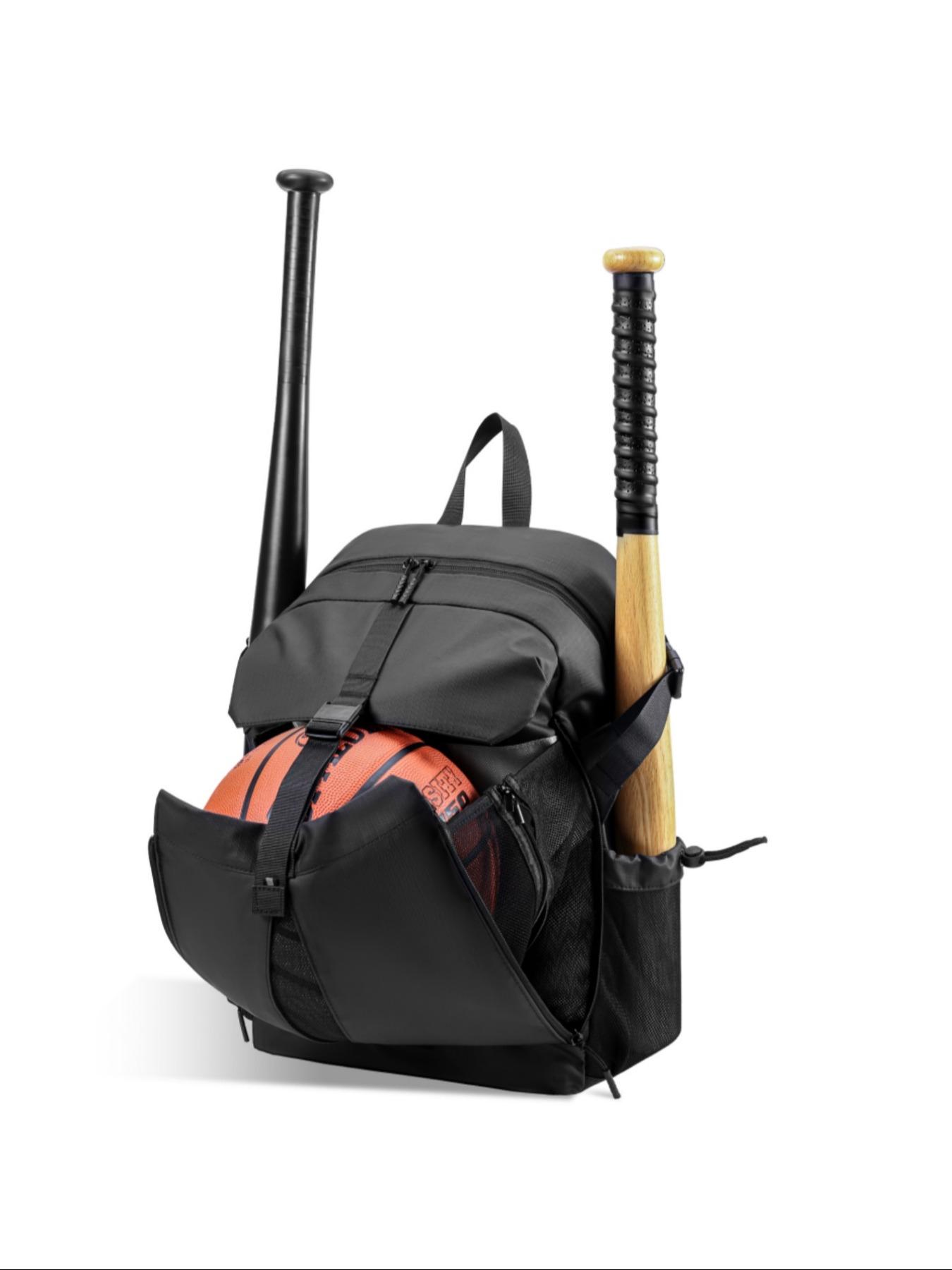 Baseball Bat & Ball Backpack, Durable Waterproof Backpack, Multi-functional Backpack for Outdoor Sports, Storage Backpack for Helmet, Basketball, Football, Volleyball