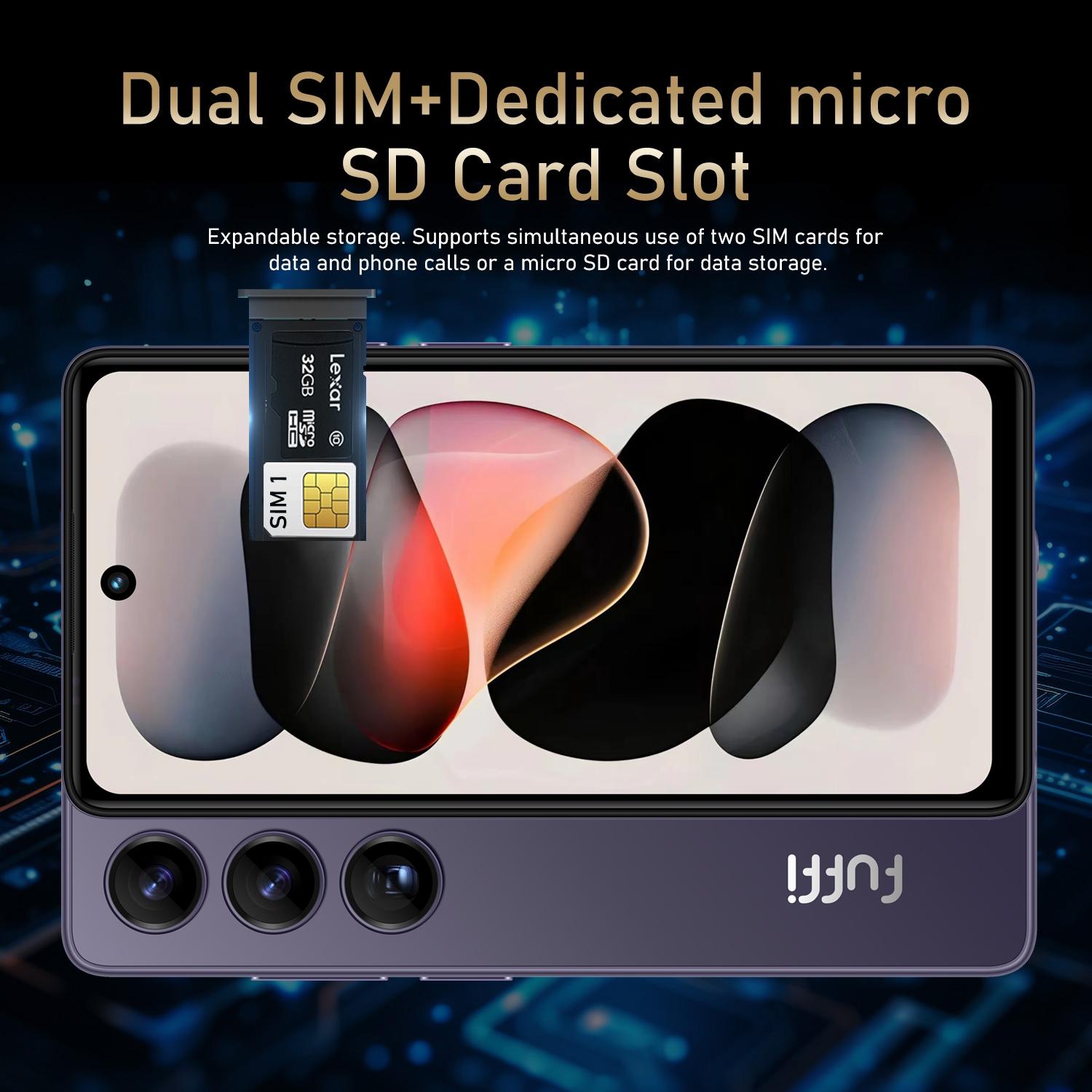 FUFFi-Android Phone, 5.5 Inch Display, 4+64GB ROM/32GB ROM, Dual Sim ,5+13mp Camera, 4G Network,2500mah Battery, Mini Max Smartphone, Android Cell Phones