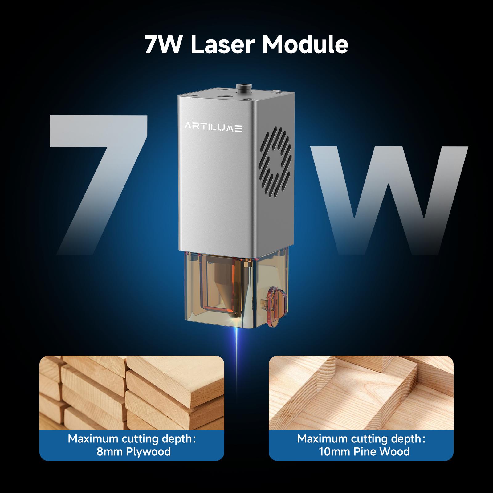 ARTILUME U1 Portable Laser Engraver, High-Precision Compressed Laser, 0.01mm Accuracy, 150×200mm Large Working Area, Supports Offline Engraving, Ideal for Wood, Leather, Fabric, Acrylic – Perfect for DIY Crafts, Personalized Gifts & Small Business