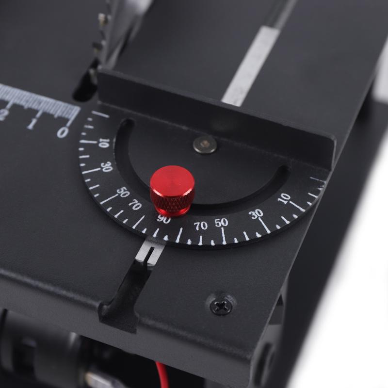 200W Pure Copper Motor Mini Table Saw 7 Speed Adjustable 1000-3000RPM for Wood Jade Acrylic Cutting Grinding Polishing with Power Adapter 10mm Chuck 33mm Depth US Standard Plug DIY Tool Kit