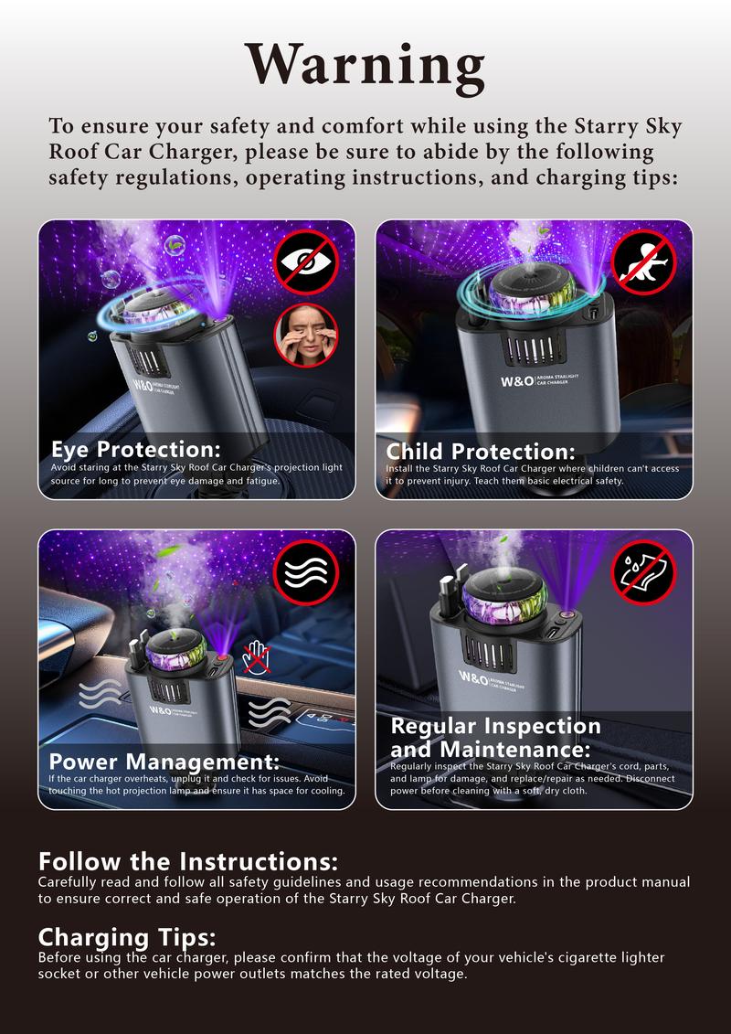 Aromatic Starlight In Car Roof Retractable Car Charger 5-in-1 Smart Car Charger Lightning Cable Fast Charging Adapter red light Car Air Freshener Starlight