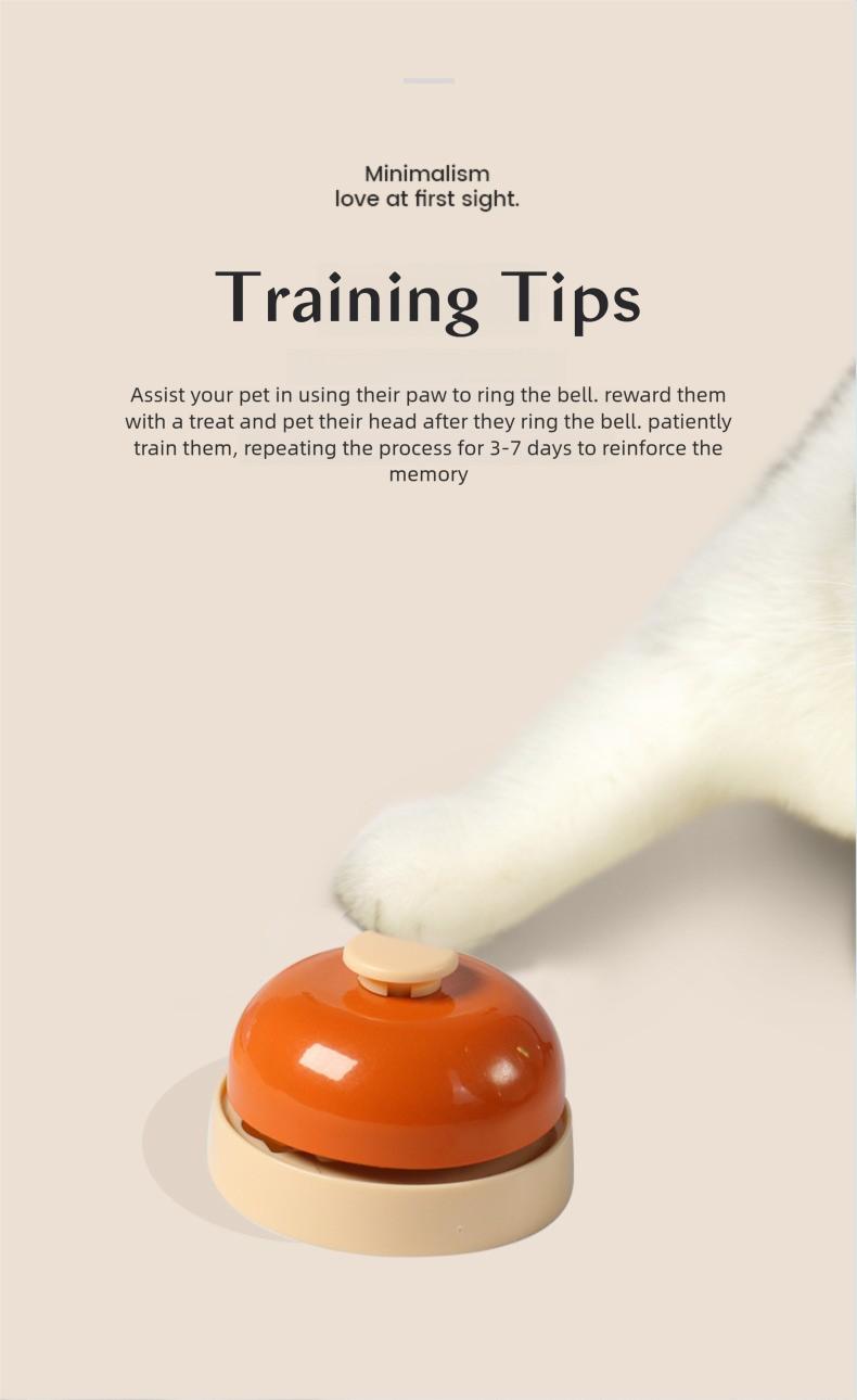 Pet Training Bell for Dogs & Cats – Call to Eat, Potty or Play, Loud Crisp Ring, Interactive IQ Toy, Easy to Press
