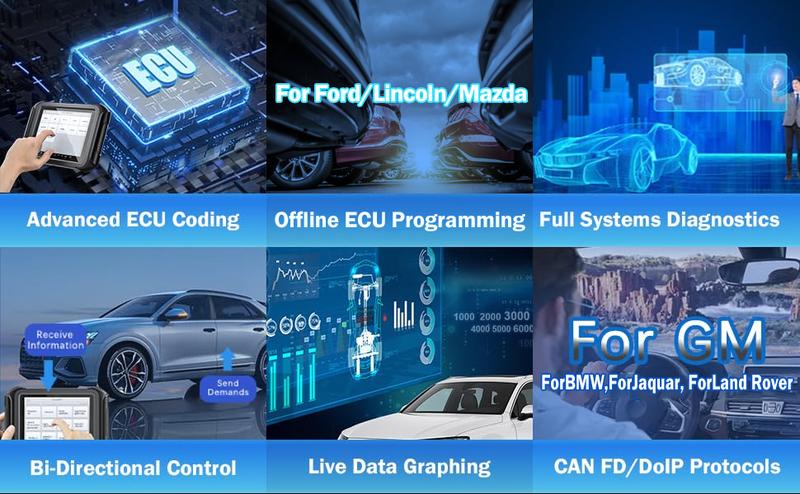 XTOOL D9S Automotive Diagnostic Tool, Topology Map, Bidirectional Control, ECU Coding, Full Diagnostics 42+ Resets, Active Tests DOIP/CAN FD, 3 Years Update Car Scanner, Springtok OBD2 XTOOL D9S Automotive Diagnostic Tool, Topology Map, Bidirectional Control, ECU Coding, Full Diagnostics 42+ Resets, Active Tests DOIP/CAN FD, 3 Years Update Car Scanner, Springtok OBD2