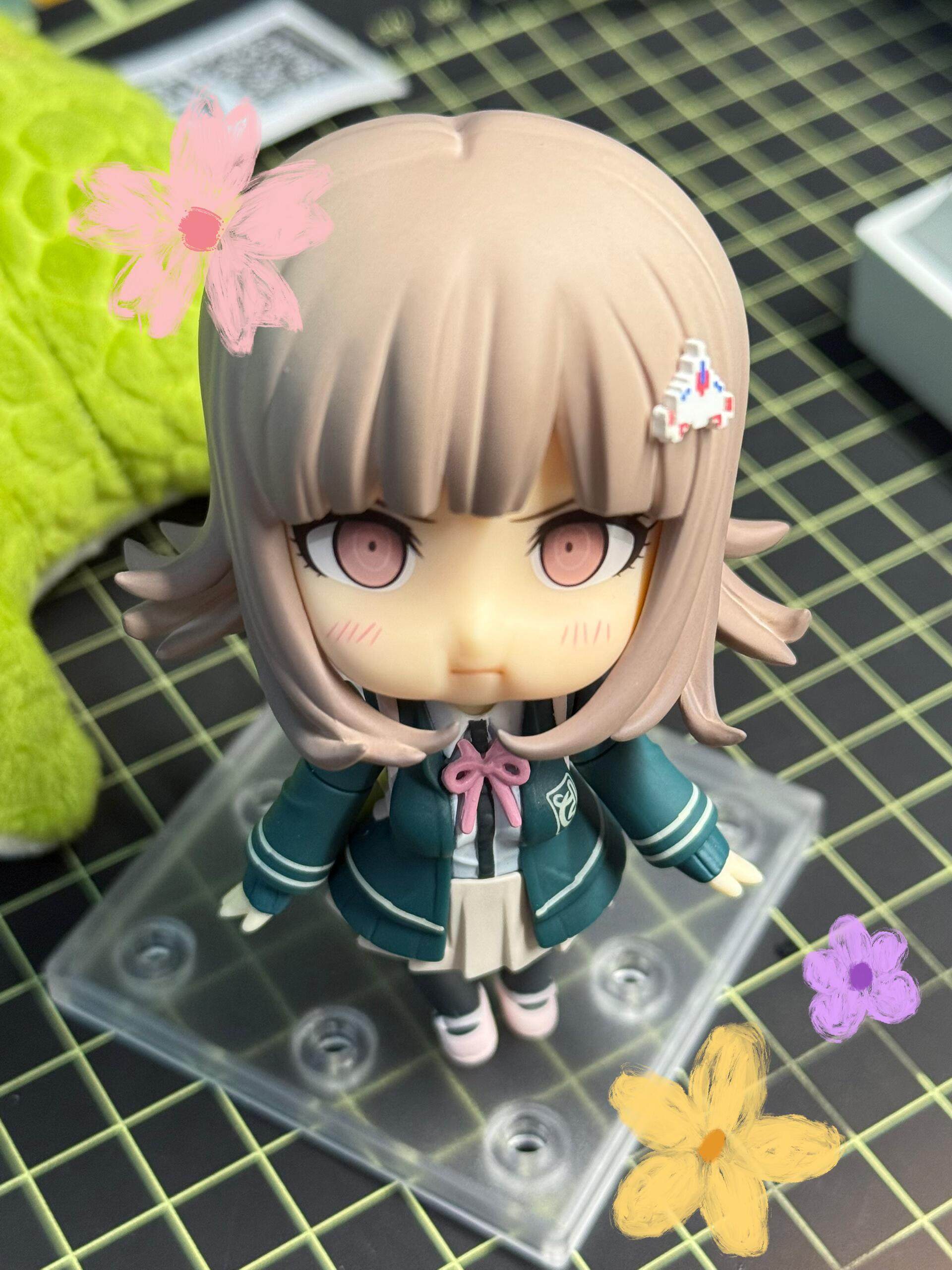 Chiaki Nanami & Nagito Komaeda Danganronpa Action Figures with Interchangeable Plastic Parts, Anime Desktop Decoration Gift for Anime Collectors