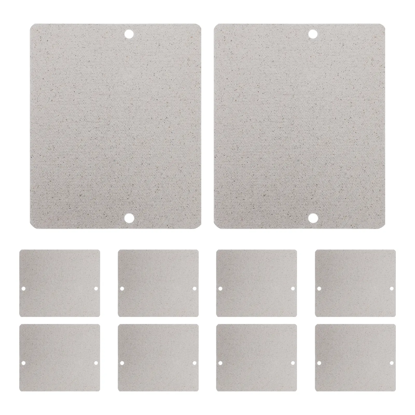 10pcs 104x85mm Microwave Mica Plate Sheet Mica Insulation Board Flame Retardant Board for Home Kitchen Oven Repair Replacement Parts Insulation