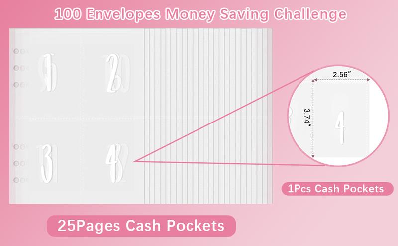 CLOUDSEA 100 Envelope Savings Challenge Binder A5 Size with Cute Stickers & Cash Envelopes for 100 Day Savings $5,050 Budgeting Planner Finance Checklist Organizer CLOUDSEA 100 Envelope Savings Challenge Binder A5 Size with Cute Stickers & Cash Envelopes for 100 Day Savings $5,050 Budgeting Planner Finance Checklist Organizer