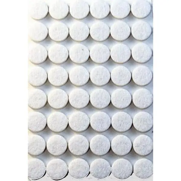 48 count White Felt Self Adhesive Bumpers