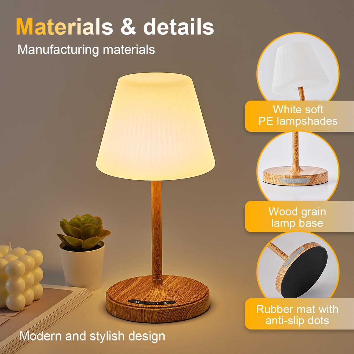 Shower Lamp Waterproof Bathroom Lamp for Inside Shower Bathtub, Rechargeable Cordless Table Lamp, with 4000mah Battery, Touch Dimmable Light, Small Relaxing Spa Night Lamp for Bedroom, Bathroom, Kitchen, Desk