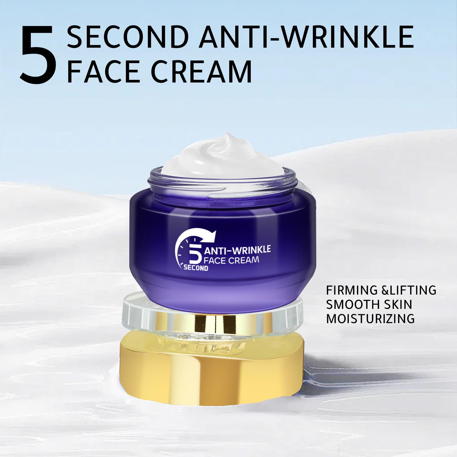 Anti-Wrinkle Face Cream, Tightening Moisturizing, Rich in Tea, Vitamin E, Shea Butter, Gentle Repair, Daily Facial Care 50g
