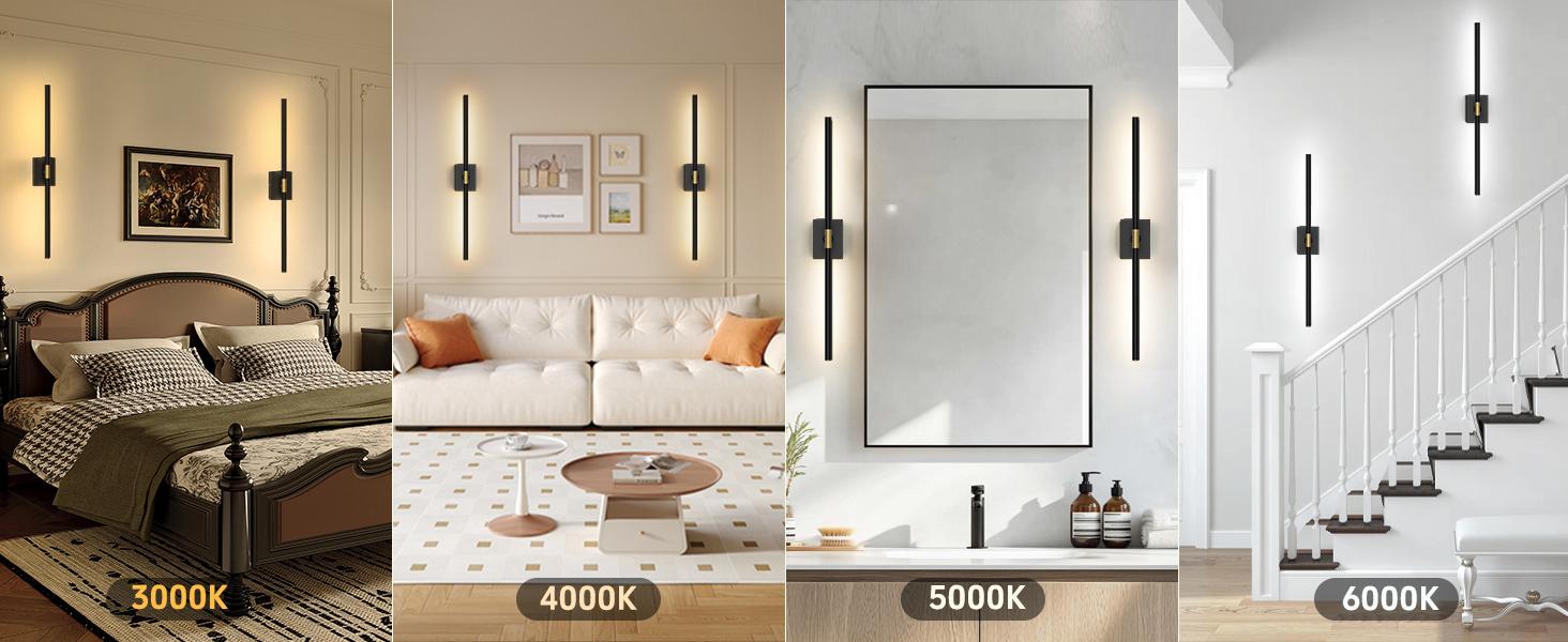 Battery Operated Wall Sconces w/ Remote Control Set of 2 | 31.5 inch | Upgrade 10000mAh | 3000K-6000K LED Wireless Wall Light for Bedroom, Picture Lights for Wall, Hallway, Background Wall Battery Operated Wall Sconces w/ Remote Control Set of 2 | 31.5 inch | Upgrade 10000mAh | 3000K-6000K LED Wireless Wall Light for Bedroom, Picture Lights for Wall, Hallway, Background Wall