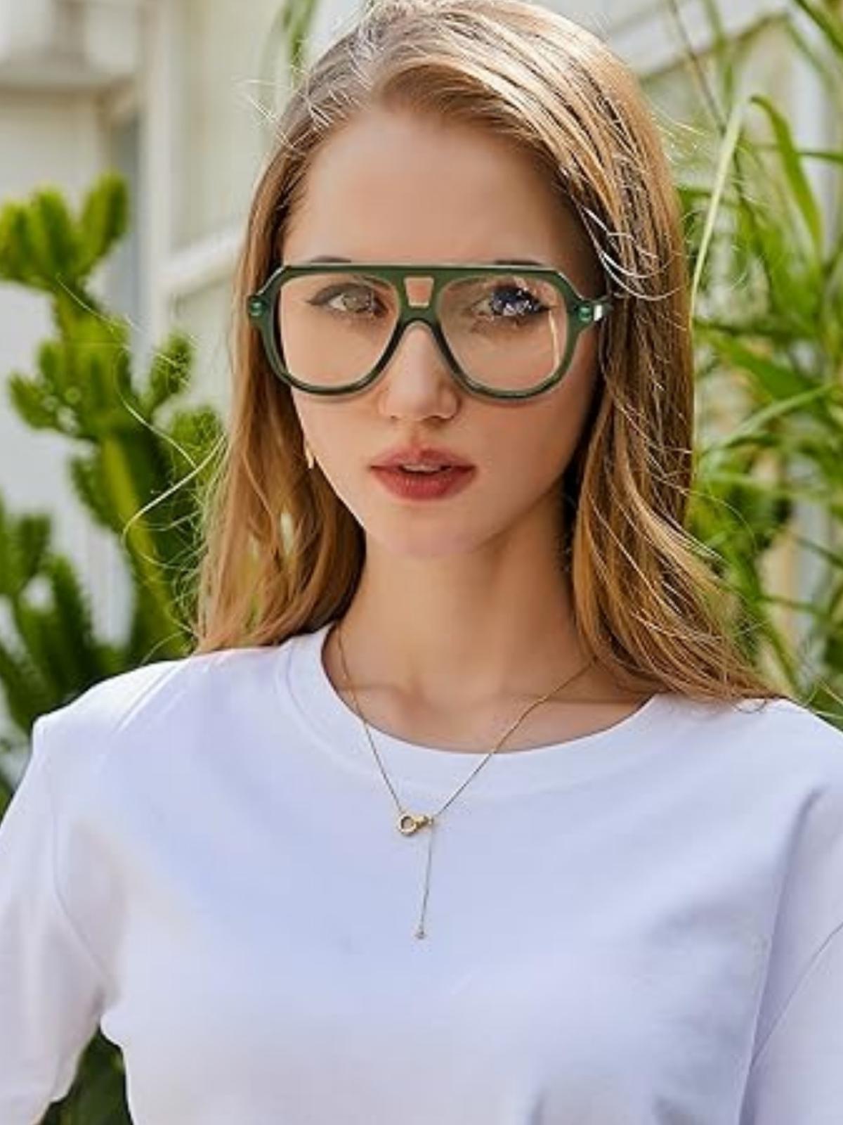 FEISEDY Frame Glasses for Women Men Blue Light Blocking Glasses Anti Glare Computer Eyeglasses B0039