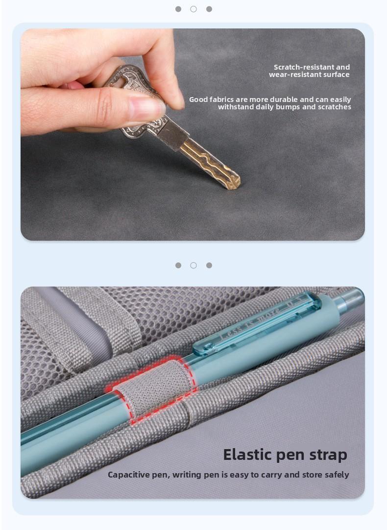 Multi-Size Laptop Sleeve Bag for 11" iPad Pro/Air, 13/14 Inch MacBook, Surface Pro/Tablet, Huawei 10.5", Lenovo Laptop, Shockproof Protective Carrying Case with Handle & Organizer Pockets, Water-Resistant Laptop Briefcase