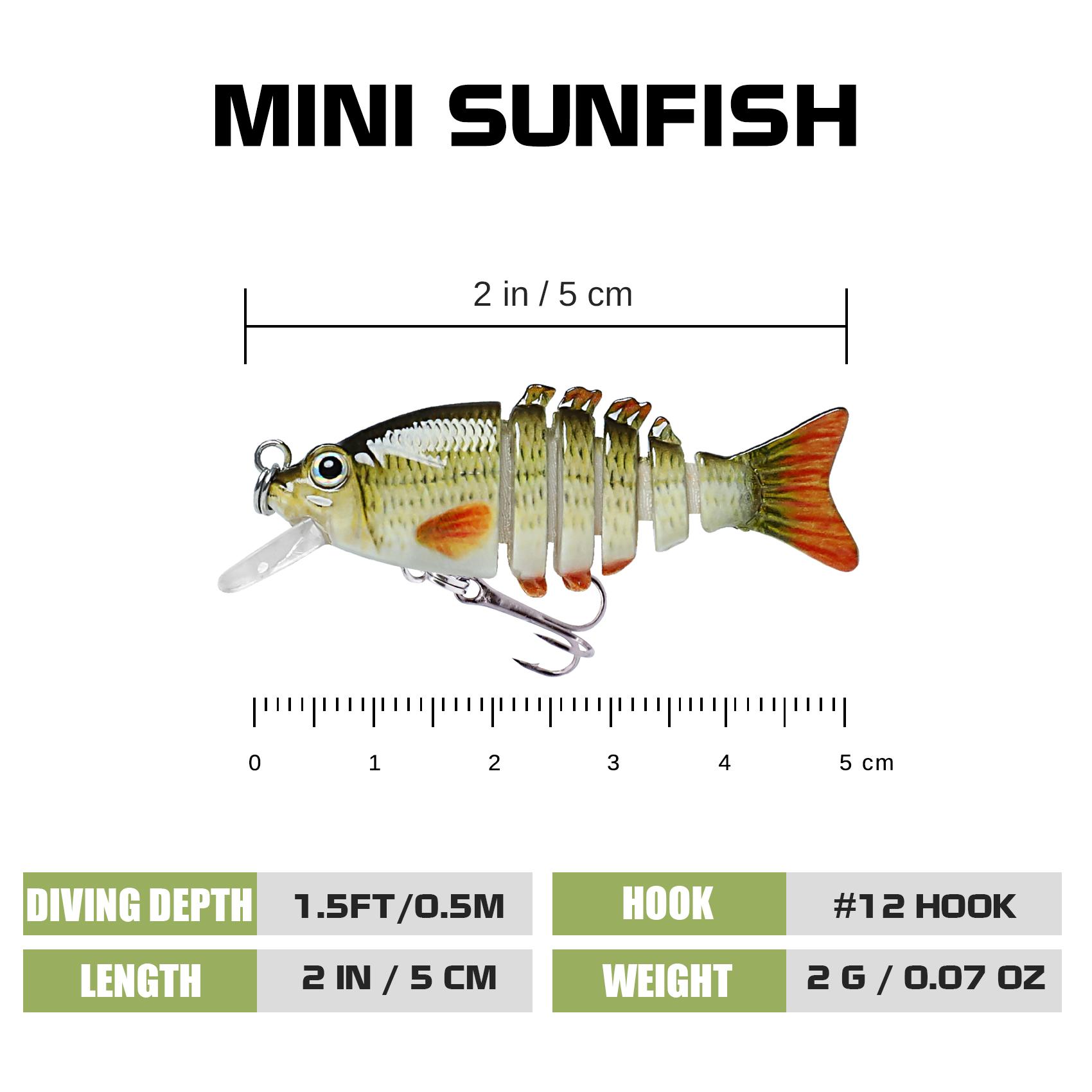 TRUSCEND Easy Catch SwimMax Lures with BKK Hooks 3D Realistic Eyes ABS Material 6 Segments for Bass Trout Walleye Ultra Sharp Treble Hooks Lifelike Fishing Baits