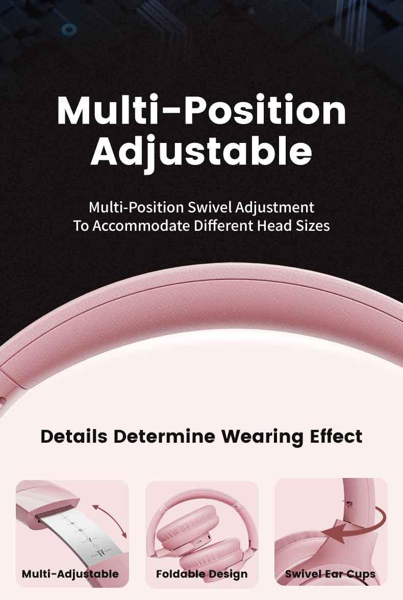 【Limited-time flash sale】Folding White Over-Ear Headphones with Microphone Lightweight Portable Stereo Bass Headset for Electronic PC & Mobile Phones Use Ideal  Audio Earbud  #TikTokShopHolidayHaul