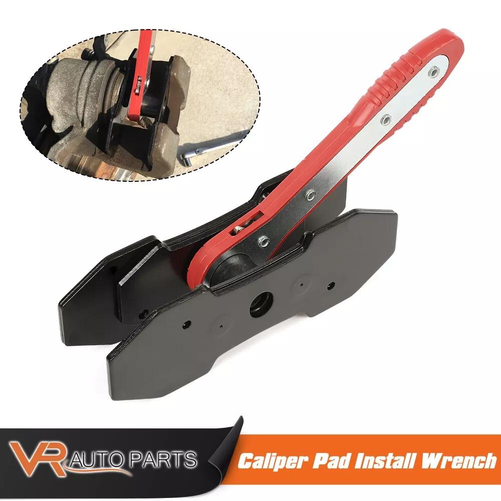 CROSSDESIGN Ratcheting Brake Piston Spreader Wrench Caliper Pad Install Tool 360° Red For most large trucks commercial vehicles with Four piston Calipers