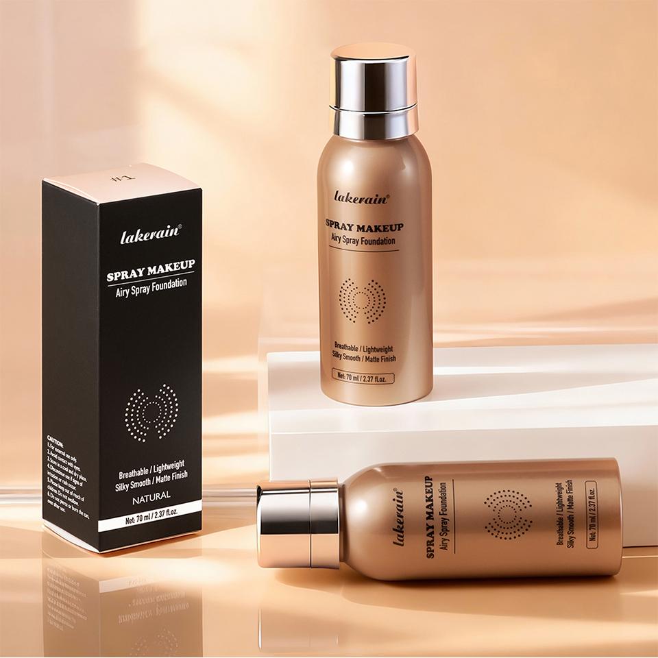 4-Color Air Spray Foundation, Matte Liquid Makeup, Long-Lasting Setting Spray, Concealer Spray, Waterproof Sweatproof Foundation