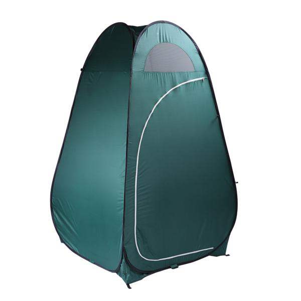 120x190cm 1-Person Pop Up Privacy Shelter Tent, Portable Outdoor Changing Room & Shower Toilet Tent, Lightweight Steel Wire Frame, Compact Fold, Built-In Storage Pocket, No Floor (for Hiking Camping Outdoor Showers)