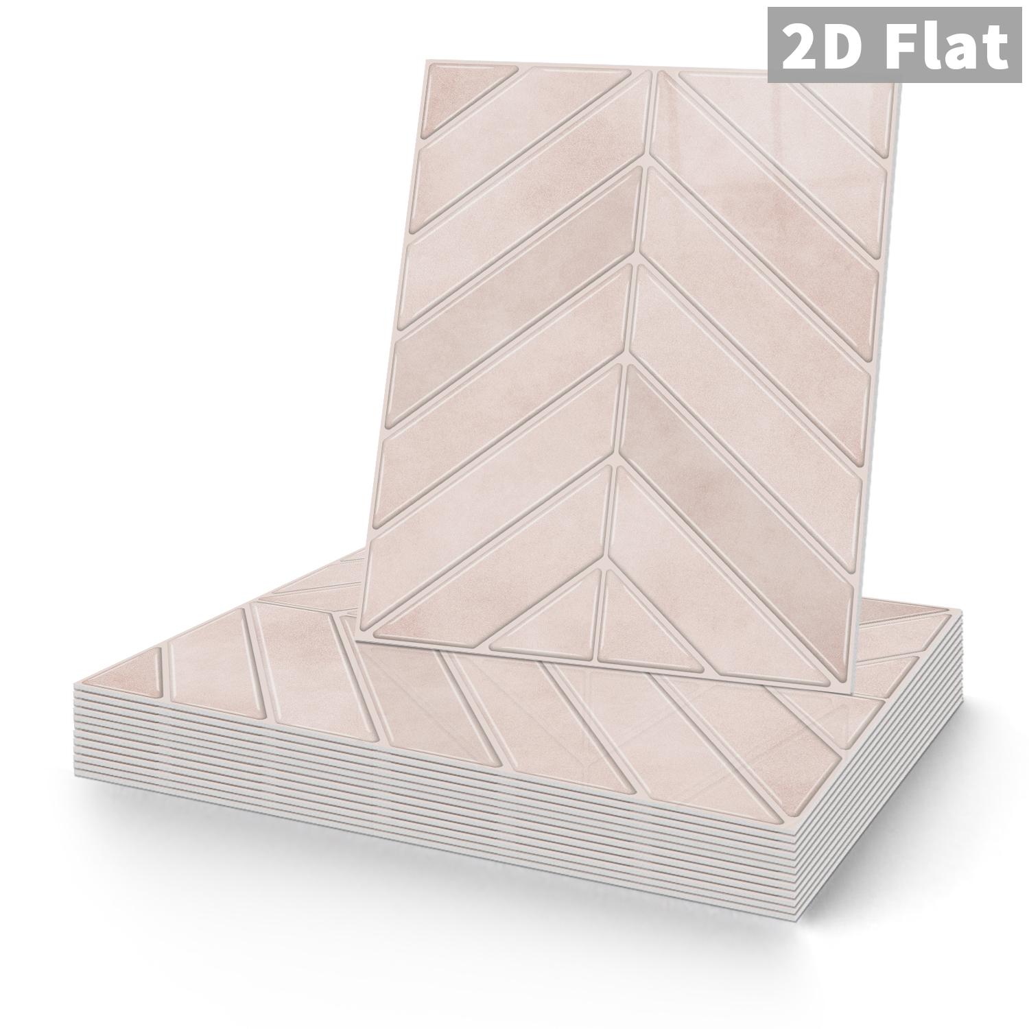 10 PCS/Box GST PE Crystal Foam Tile Stickers Light Pink Herringbone Waterproof Oil-Proof Anti-Collision Home Decor for Kitchen Bathroom Ceiling Tiles Old Wooden Boards