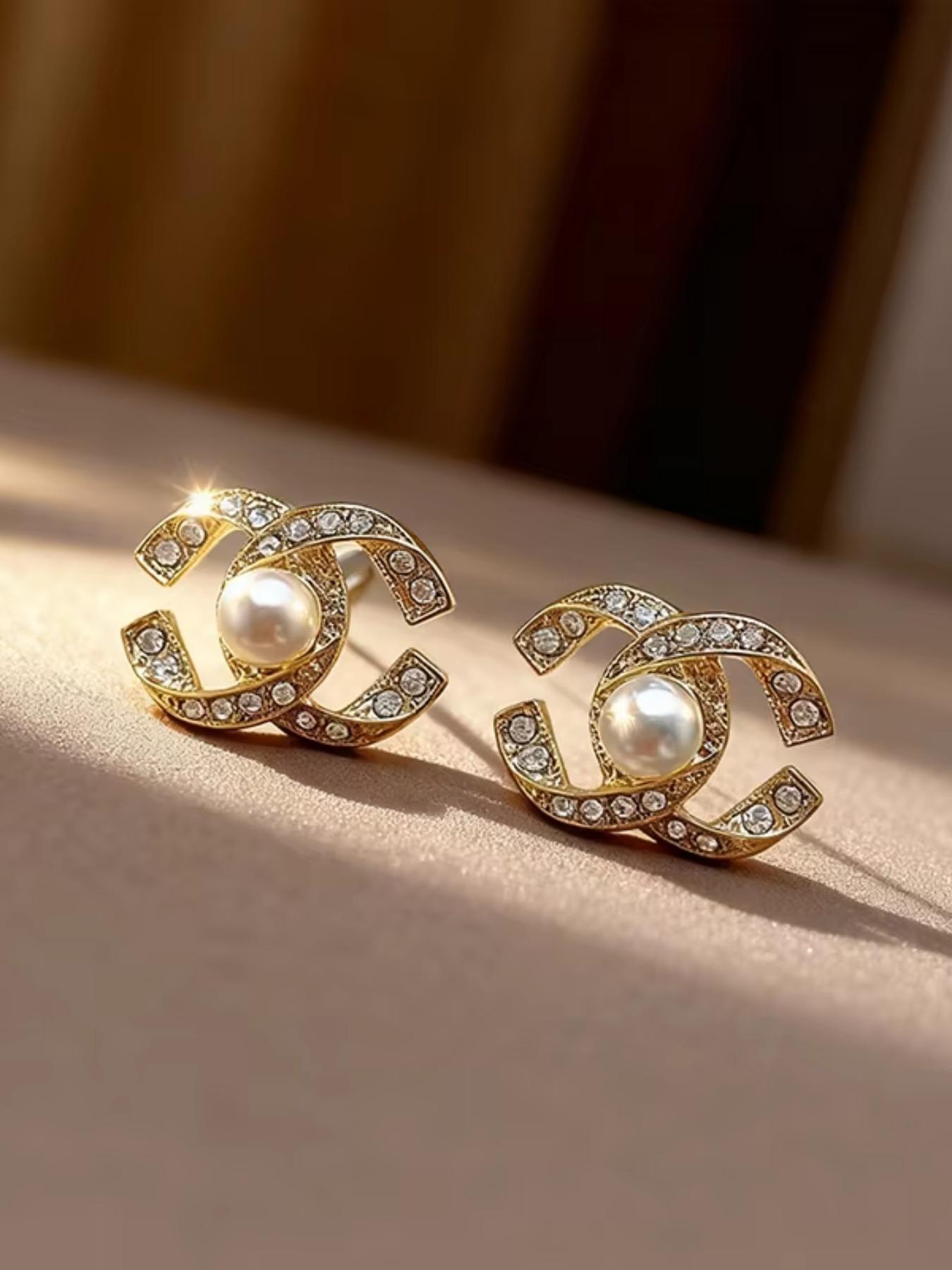 Elegant Pearl Earrings Set, C-Shaped Multifunctional Design, Perfect for Women Daily Wear & Outdoors, Fashionable Luxury Jewelry