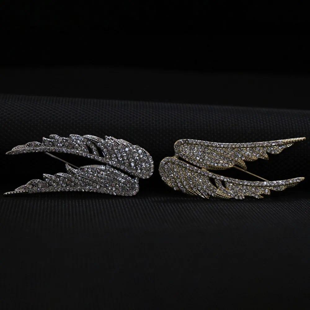 Angel's Wings Exquisite and Elegant Female Feather Brooch Temperament Versatile Suit Coat Pin Accessories