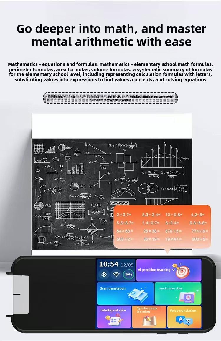 Large Screen Offline Scanning Pen Chinese English Japanese Korean Translator 9 Subjects Sync Reading Pen