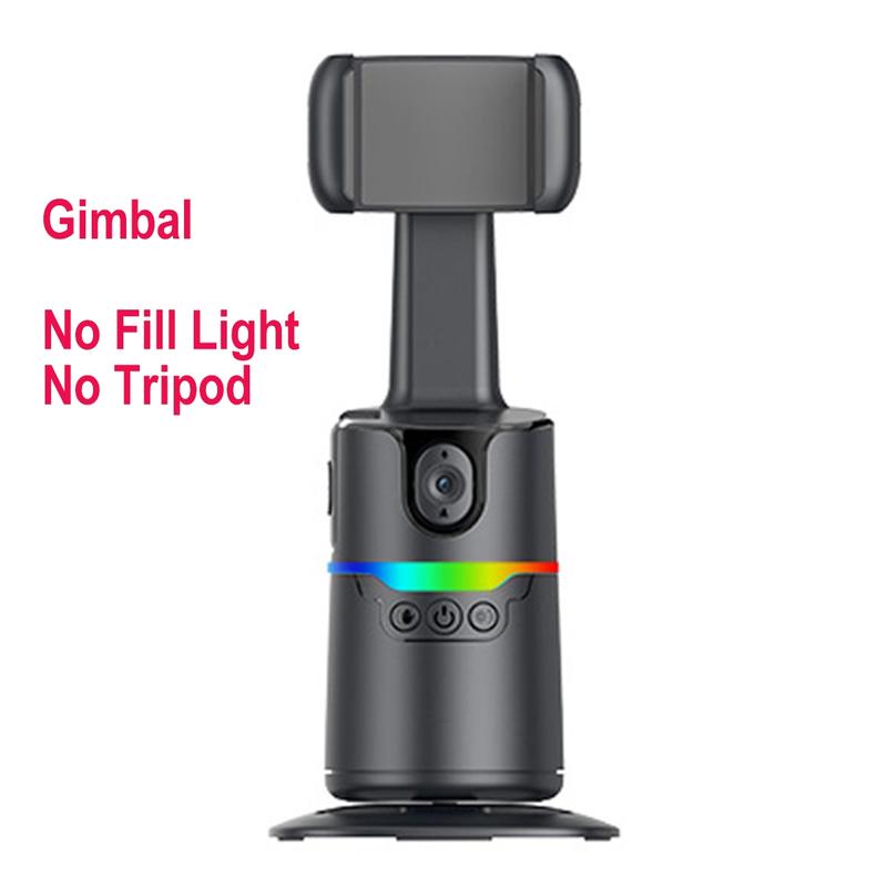 360-Degree Rotatable Smart Selfie Stick, Selfie Stick with Wireless Remote Control, Phone Stabilizer with RGB Light for Video Recording