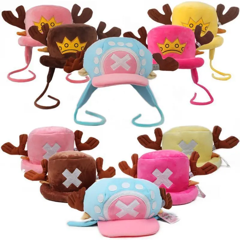 One Piece Anime Kawaii Hats Cosplay Law Chopper Hat Cute Cartoon Figure Cap For Costume Children Charm Surprise Birthday Gifts