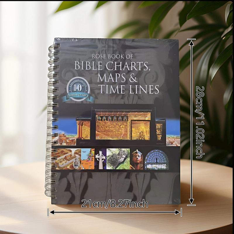 Biblical Timeline Made Easy: Rose Bible 10th Anniversary Definitive Guide ,Essential Religious Reference Guide Notebook, Bible Study Supplies