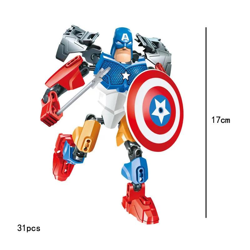 Lewan 2077 Steel Mech American Team Killer Assembled Building Blocks Boy Toy Gift Compatible with Lego